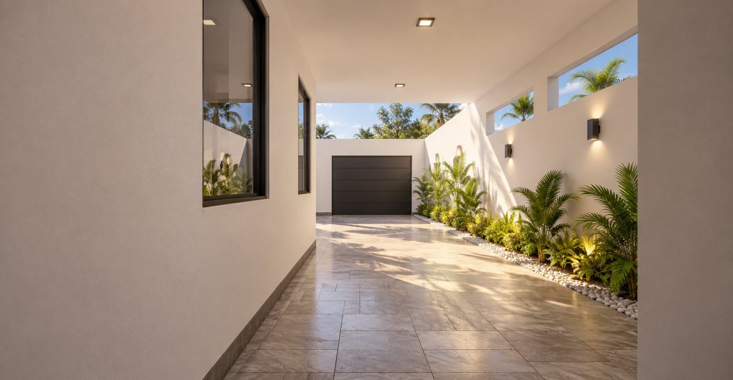Garage et cour