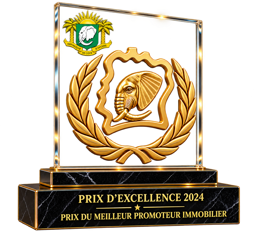 Trophée du Prix d’Excellence 2024 du Meilleur Promoteur Immobilier